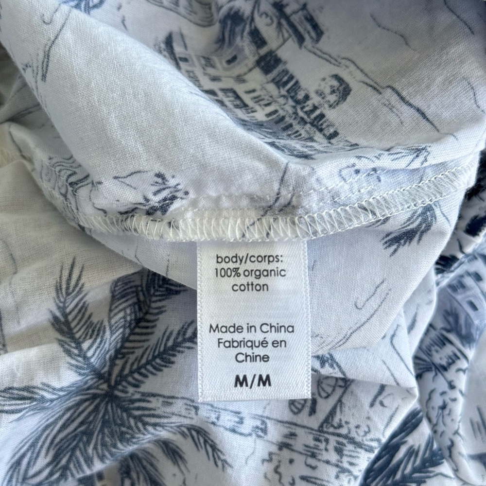 Eberjey Navy and White Tropical Print Pajama Shorts Only - Picture 7 of 8